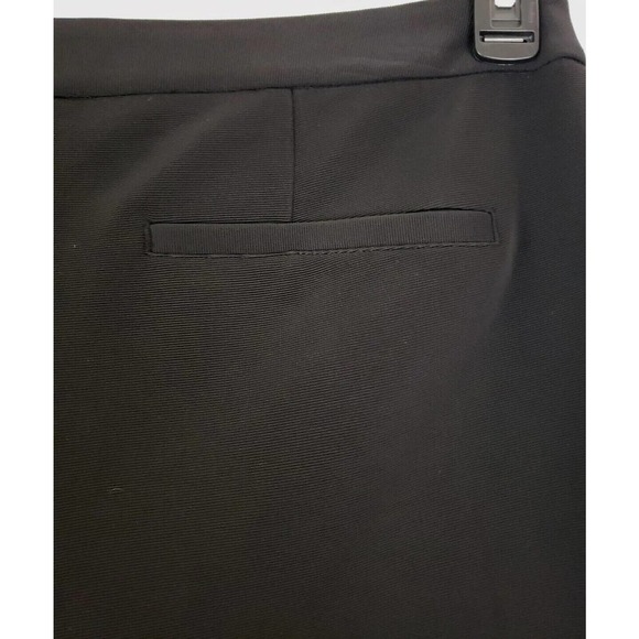 Chicos Collecton ~Woman Size 2(L)~ Black Straight Leg Designer Pants Stretch. - Picture 9 of 16